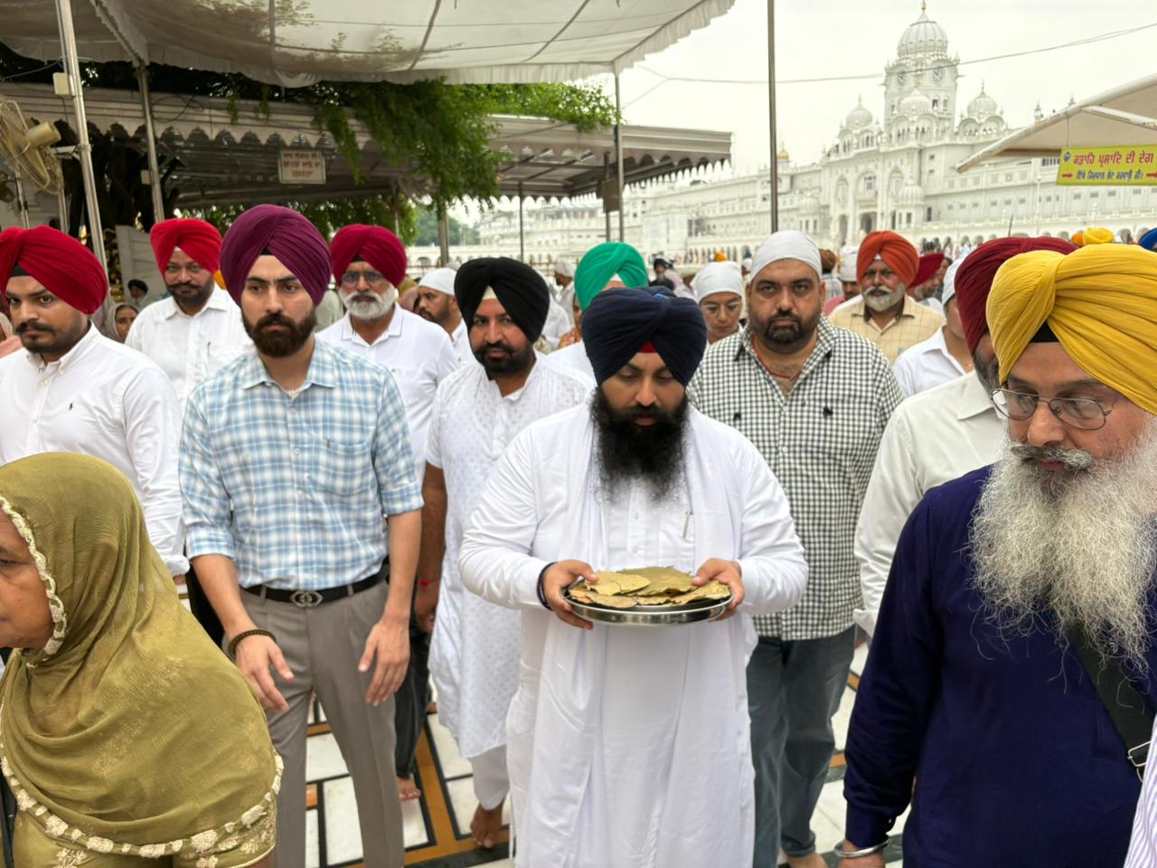 ਸਿੰਘ ਸਾਹਿਬਾਨ ਵੱਲੋਂ ਲਗਾਈ ਗਈ ਸੇਵਾ ਪੂਰੀ ਹੋਣ ਉੱਤੇ ਅਰਦਾਸ ਕਰਨ ਪੁੱਜੇ ਹਰਜੋਤ ਸਿੰਘ ਬੈਂਸ