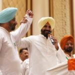 ਫਤਿਹਗੜ੍ਹ ਸਾਹਿਬ ਵਿੱਚ 'ਹਰ ਬੂਥ, ਮਜ਼ਬੂਤ' ਮੁਹਿੰਮ ਦੀ ਸ਼ੁਰੂਆਤ ਮੌਕੇ ਭੂਪੇਸ਼ ਬਘੇਲ, ਰਾਜਾ ਵੜਿੰਗ ਅਤੇ ਪੰਜਾਬ ਕਾਂਗਰਸ ਦੇ ਆਗੂ ਵਰਕਰਾਂ ਨੂੰ ਸੰਬੋਧਨ ਕਰਦੇ ਹੋਏ।