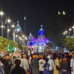 ਤਖ਼ਤ ਸ੍ਰੀ ਦਮਦਮਾ ਸਾਹਿਬ ਵਿਖੇ ਪਹਿਲਾ ਪੜਾਅ ਸੰਪੂਰਨ ਹੋਣ ਮੌਕੇ ਮੀਰੀ ਪੀਰੀ ਖ਼ਾਲਸਾ ਮਾਰਚ ਵਿੱਚ ਸ਼ਾਮਲ ਸਿੱਖ ਸੰਗਤ ਅਤੇ ਗਿਆਨੀ ਕੁਲਦੀਪ ਸਿੰਘ ਗੜਗੱਜ।